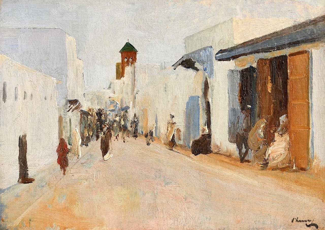 A Street in Rabat, Morocco by John Lavery