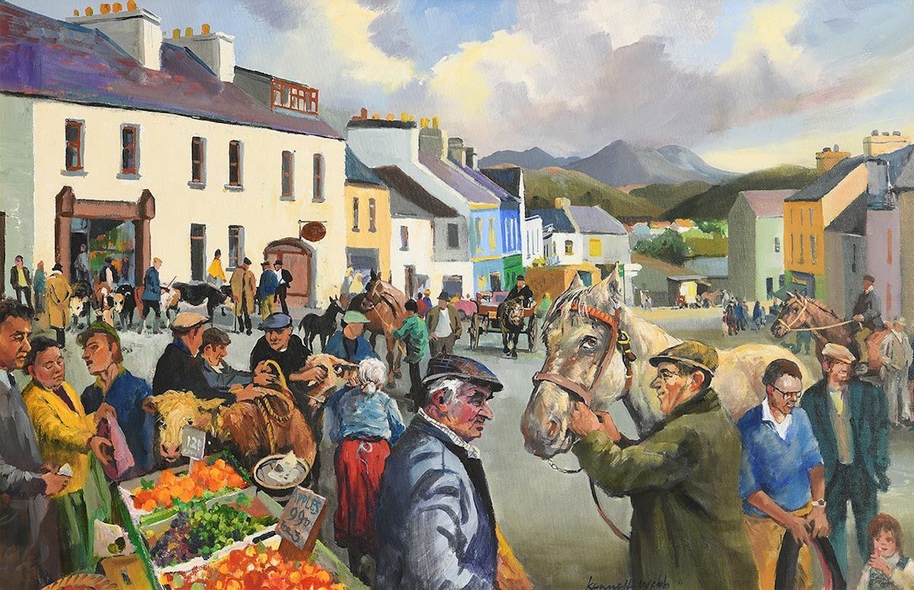 Fair Day, Clifden by Kenneth Webb