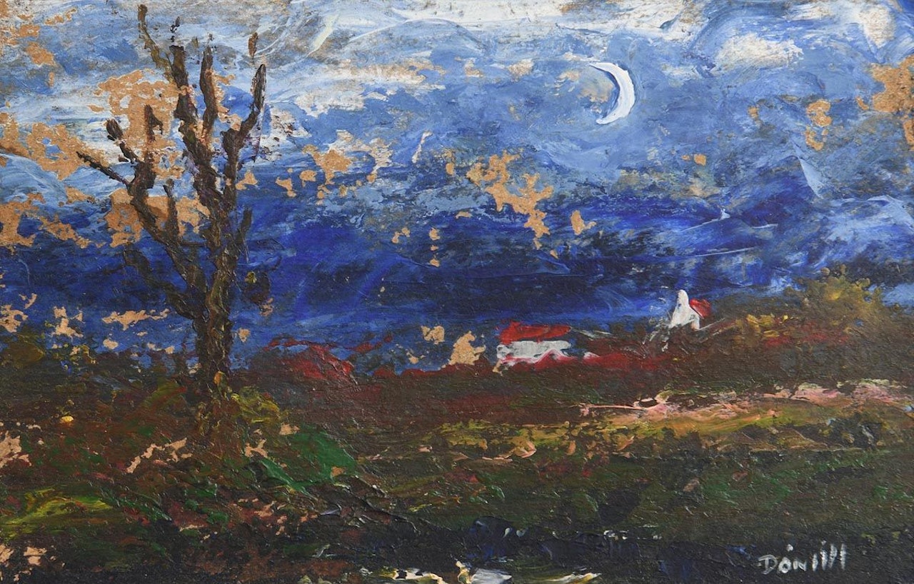 Cottage in Moonlight by Daniel O'Neill