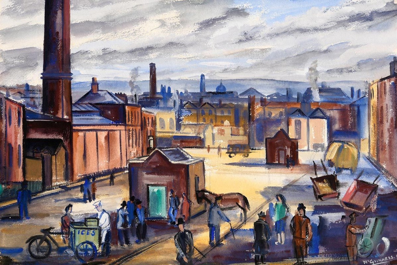 Smithfield, Dublin by Norah McGuinness