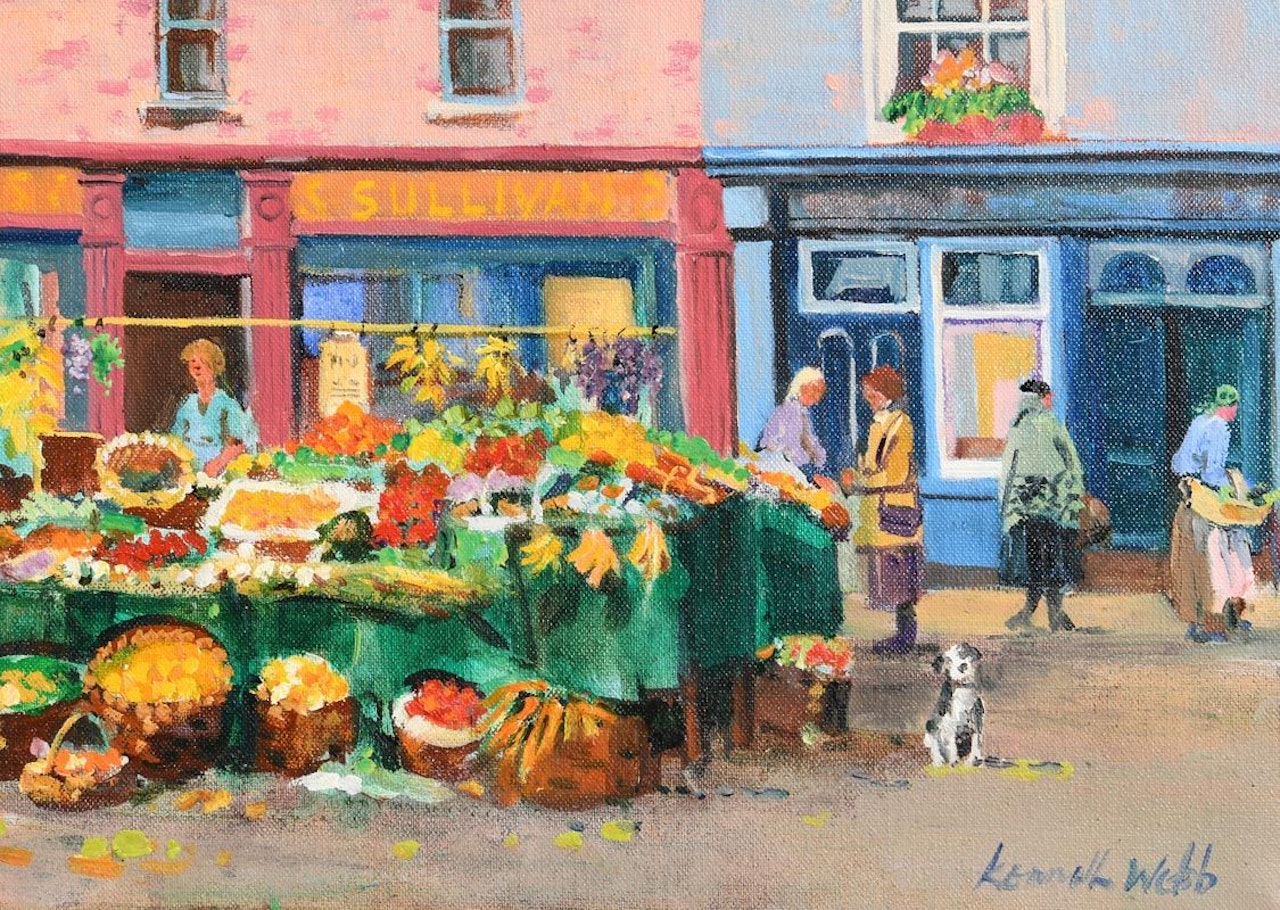 Market Stall, The Liberties by Kenneth Webb
