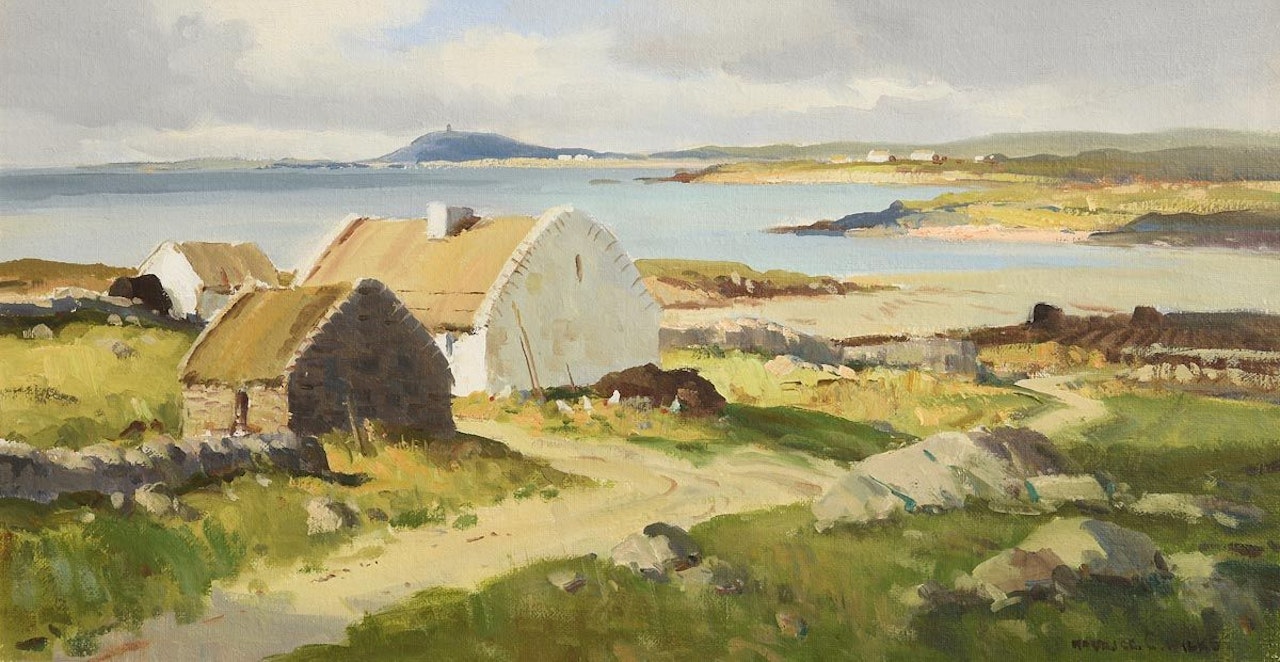 Galway Cottages, Connemara by Maurice Canning Wilks