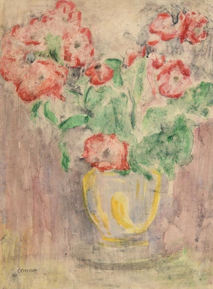 Still Life - Vase of Flowers by William Conor