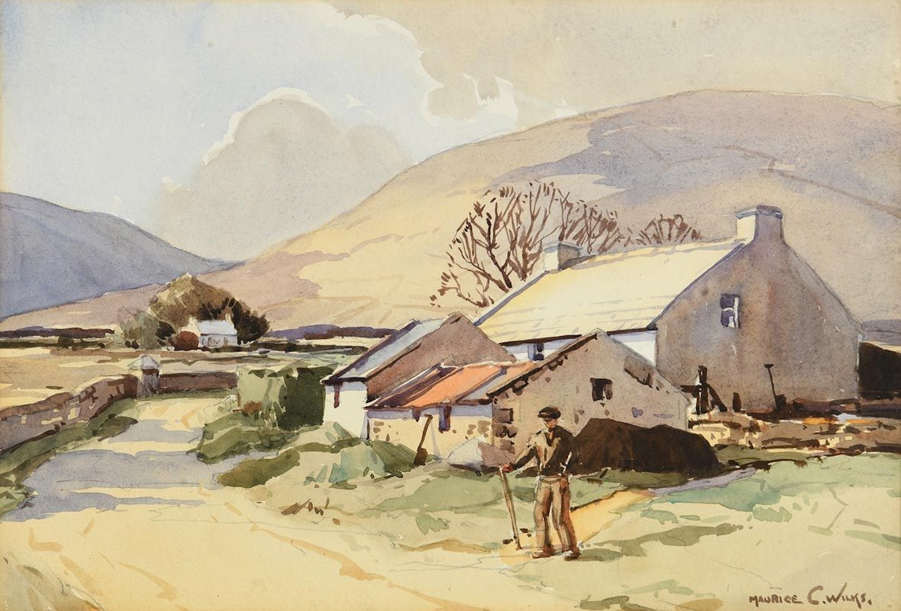 A Kerry Farmhouse by Maurice Canning Wilks