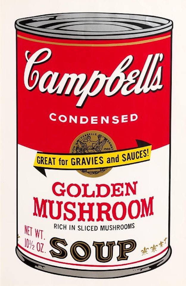 Golden Mushroom, from Campbell"s Soup II; (F. & S. II.62) by Andy Warhol