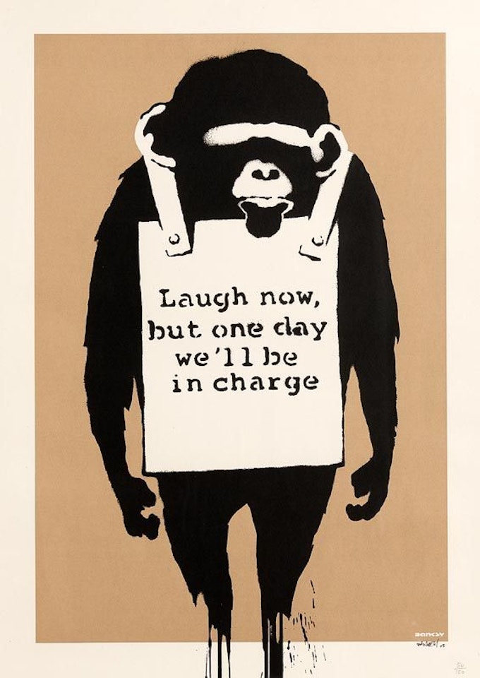 Laugh Now by Banksy
