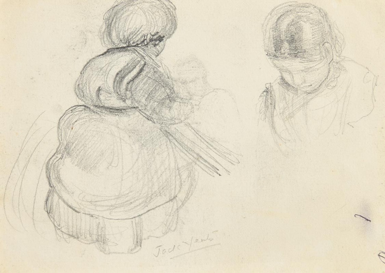 Study of Jack B.Yeats by John Butler Yeats
