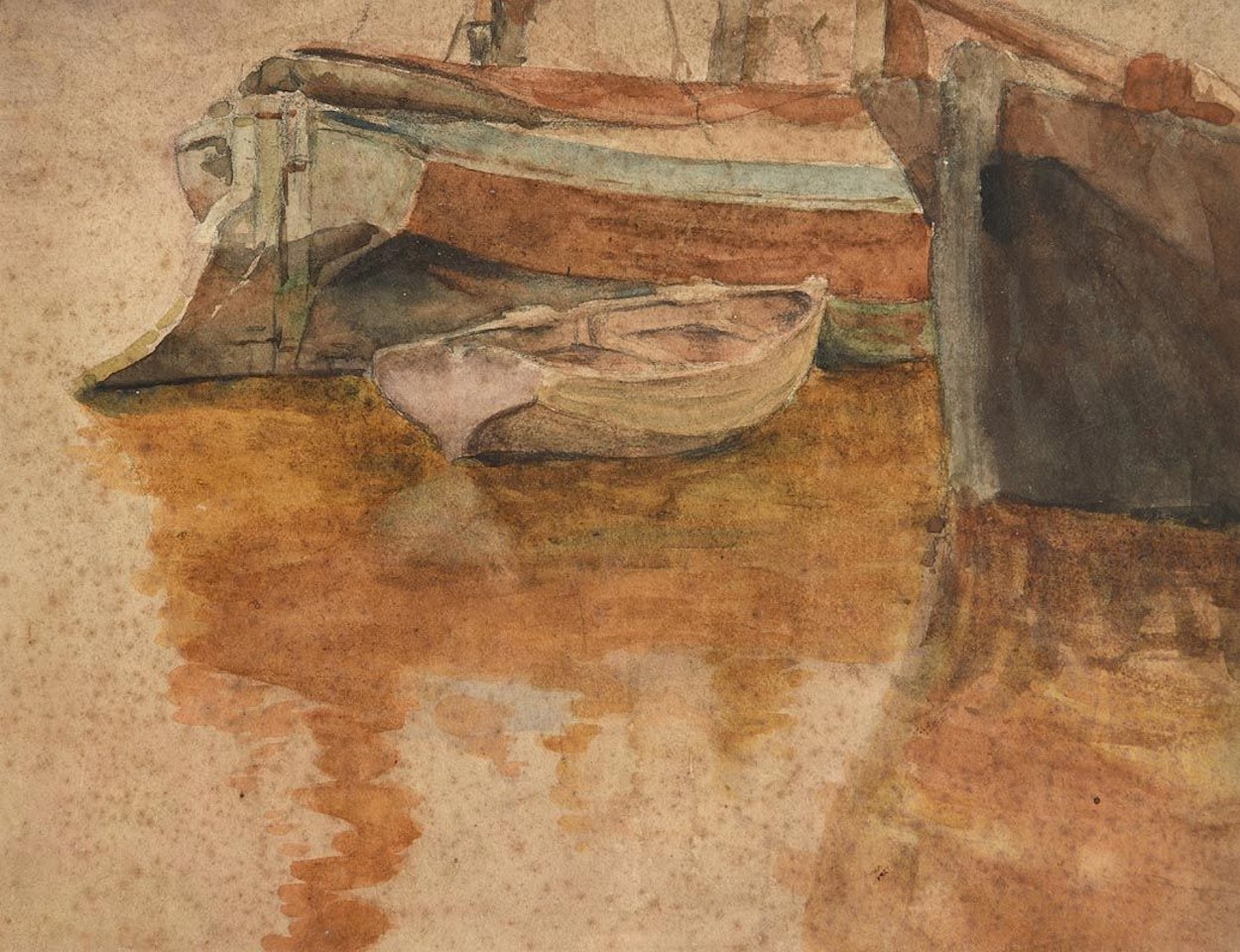 Moored Boats by John Butler Yeats