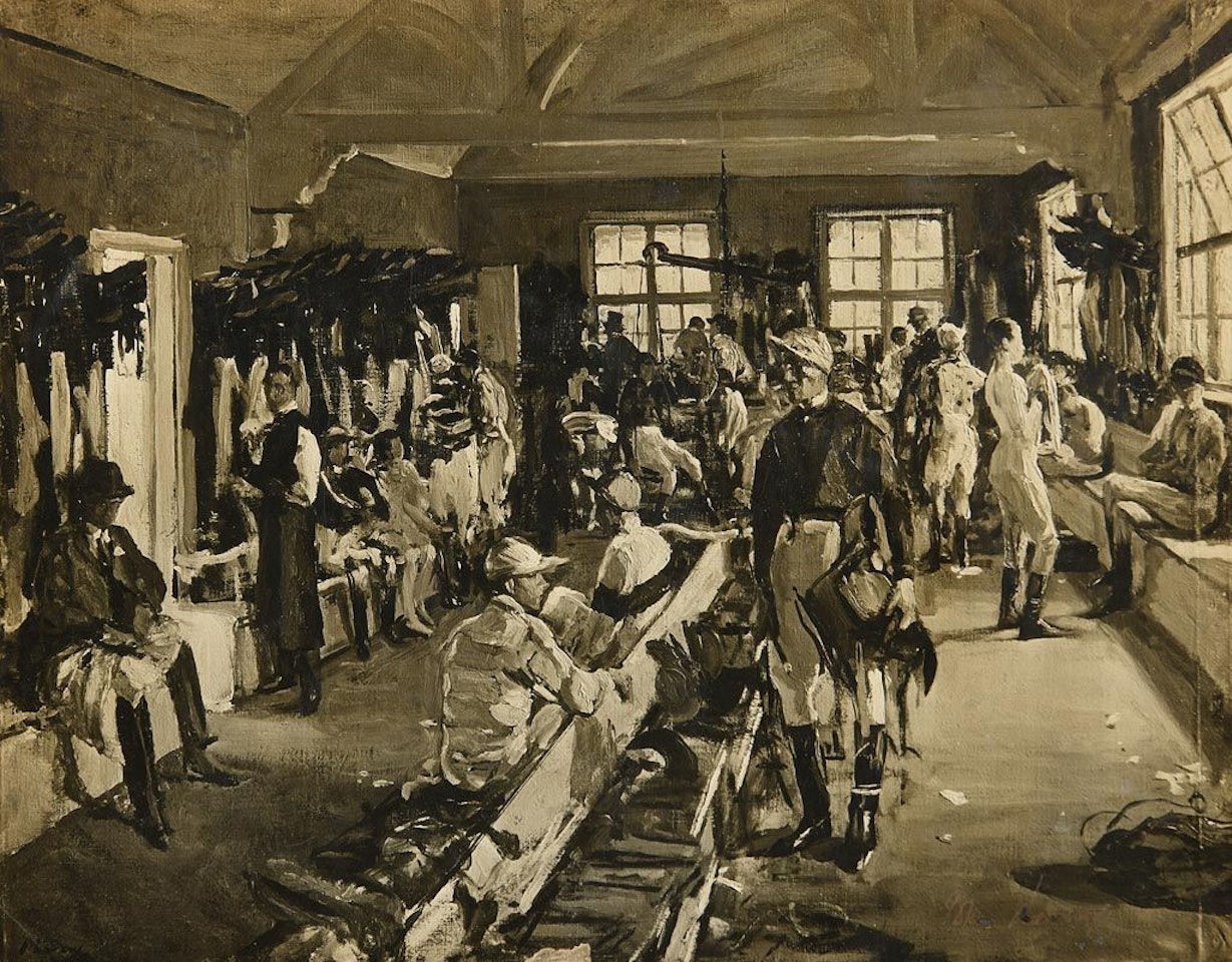The Jockeys Dressing Room at Ascot by John Lavery