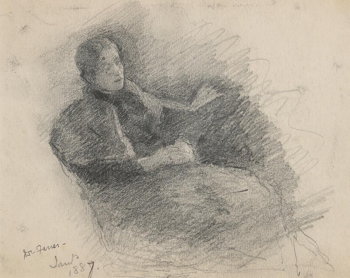 Female Relaxing by John Butler Yeats