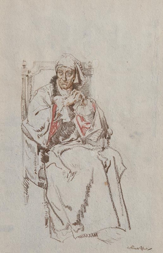 Ernest Thessigeras Voltaire in Eric Linklaters "Crisis in Heaven" by William Russell Flint