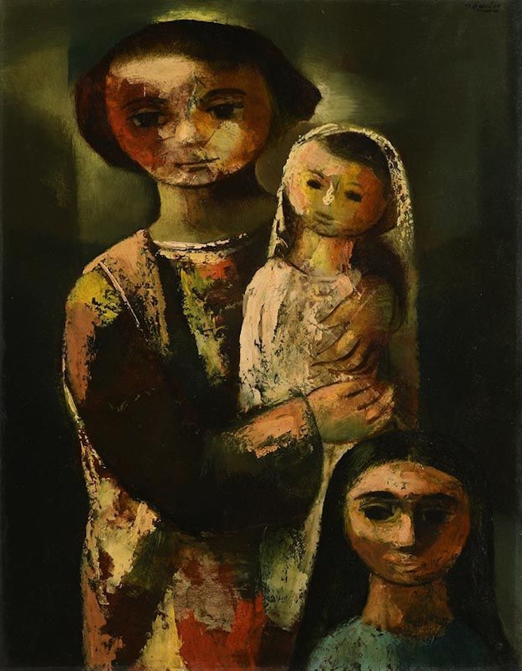 Woman and Two Children by Daniel O'Neill