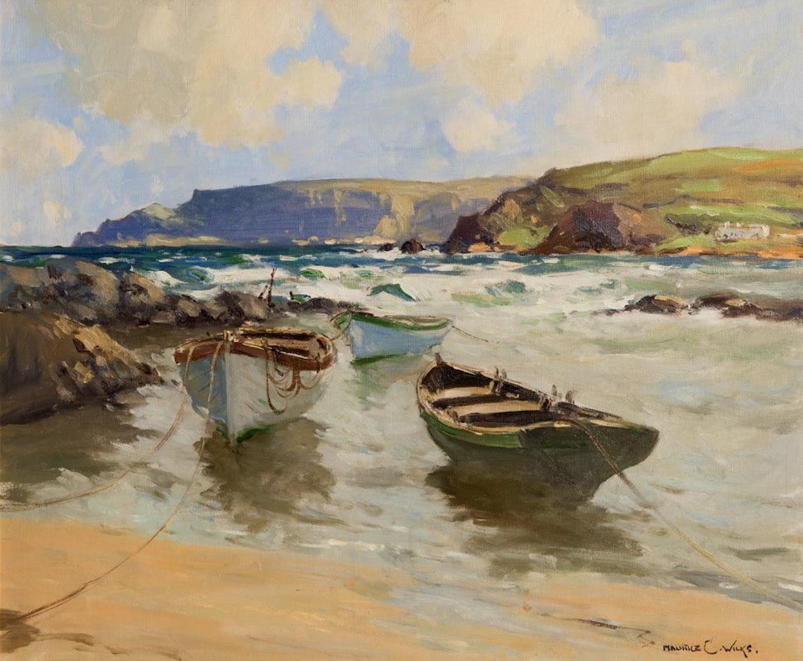 Easterly Wind, Antrim Coast, Cushendun by Maurice Canning Wilks