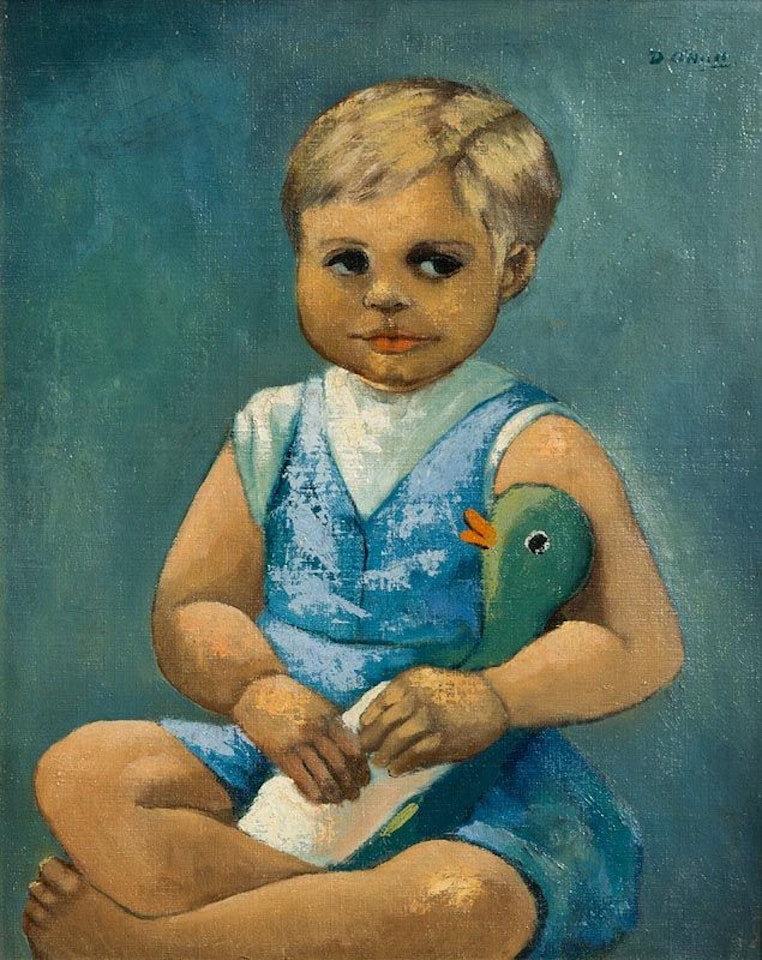 Child with Toy Duck by Daniel O'Neill