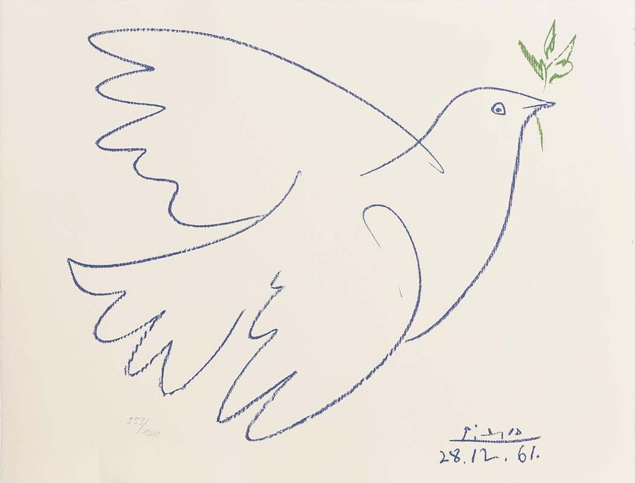 Blue Dove of Peace by Pablo Picasso