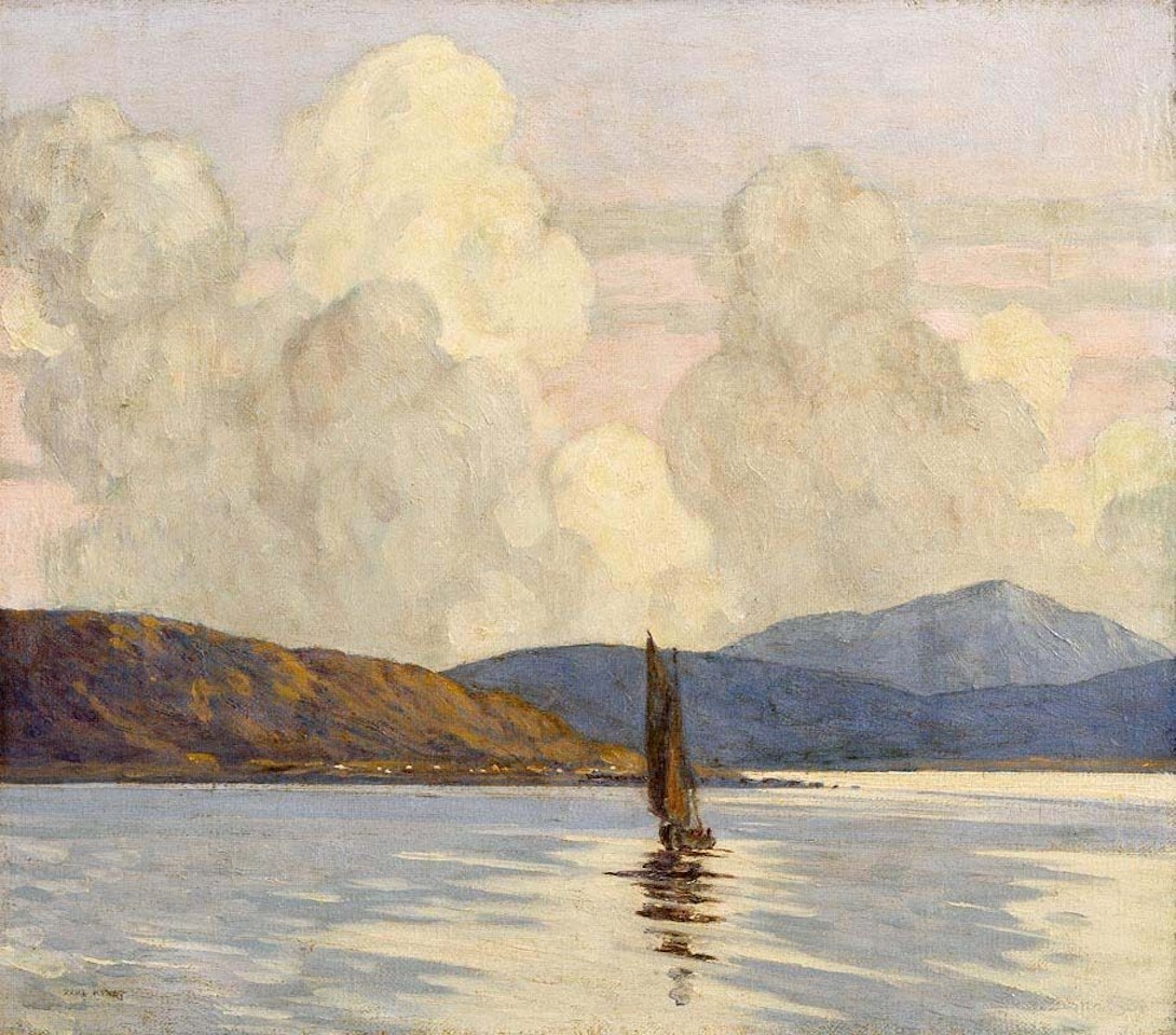 Sailing Boat on a Loch by Paul Henry