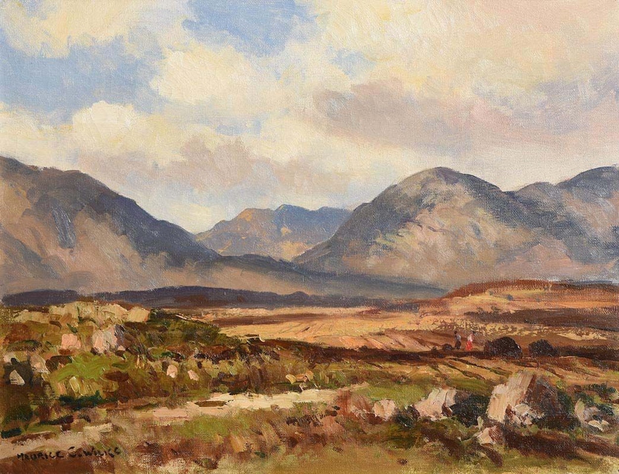 Connemara Landscape Near Recess by Maurice Canning Wilks