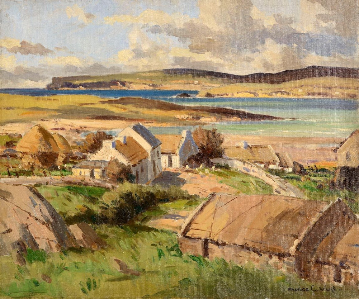Bloody Foreland Cottages, Donegal by Maurice Canning Wilks