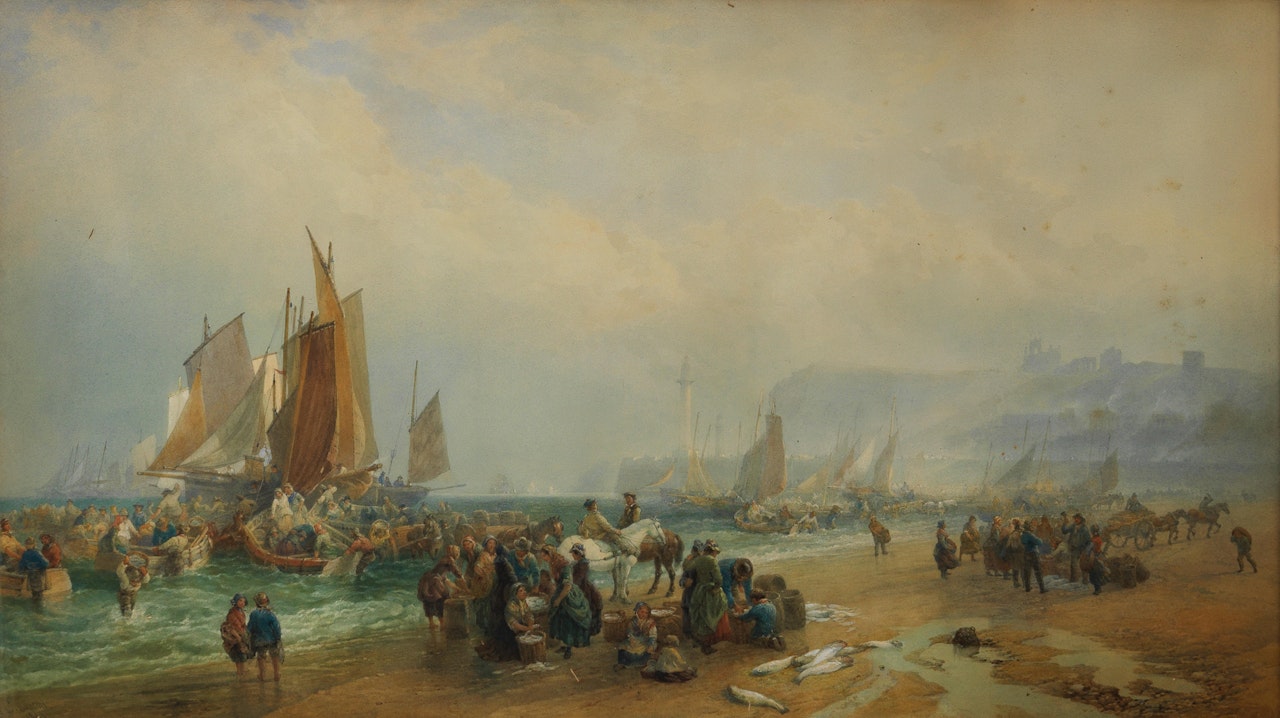 Whitby Sands by Edward Duncan