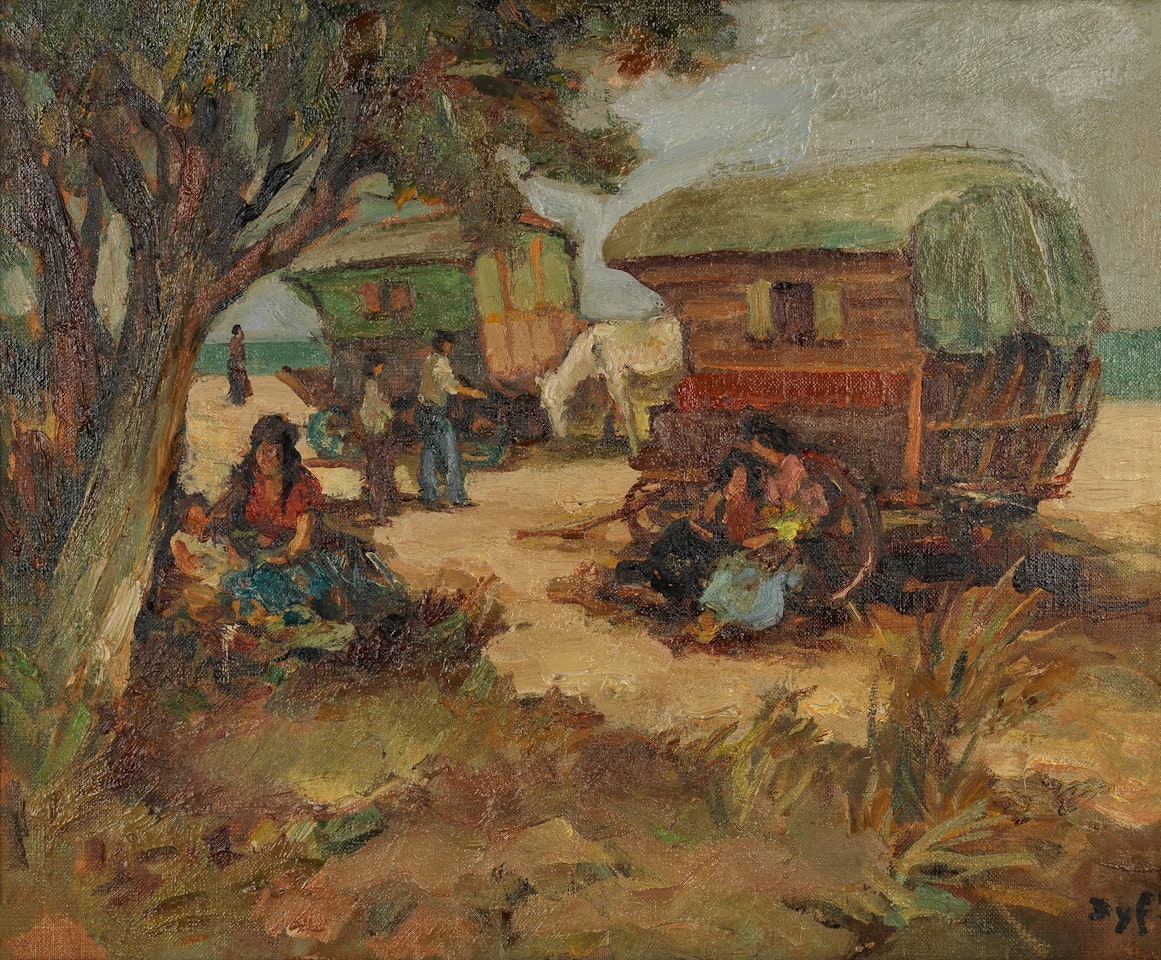 Halte des gitans by Marcel Dyf