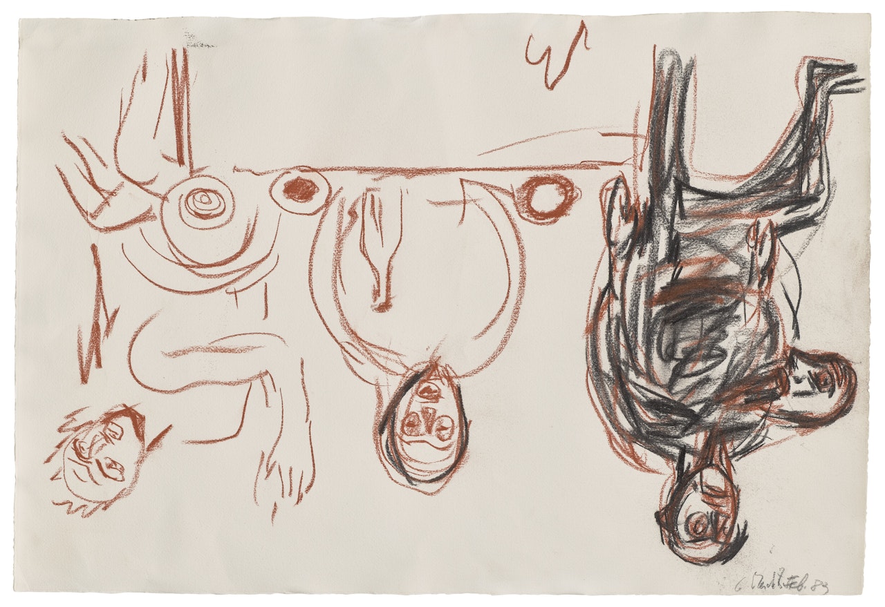 Nachtessen in Dresden (Dinner in Dresden) by Georg Baselitz