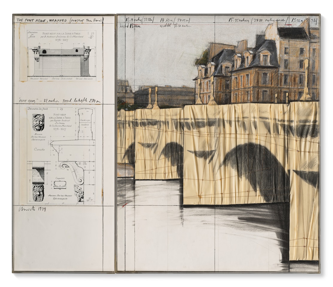The Pont Neuf, Wrapped (Project for Paris) by Christo