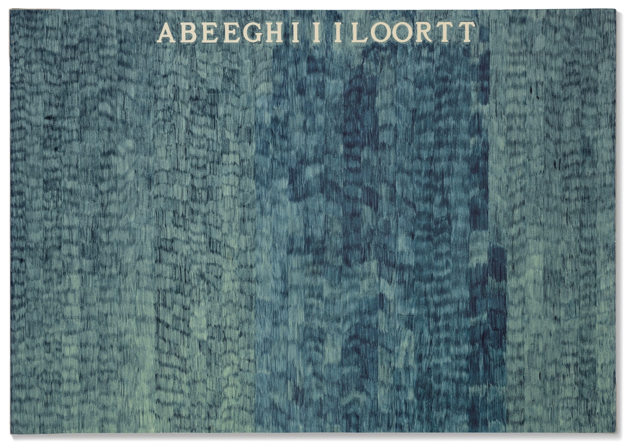 ABEEGHIIILOO RTT by Alighiero Boetti