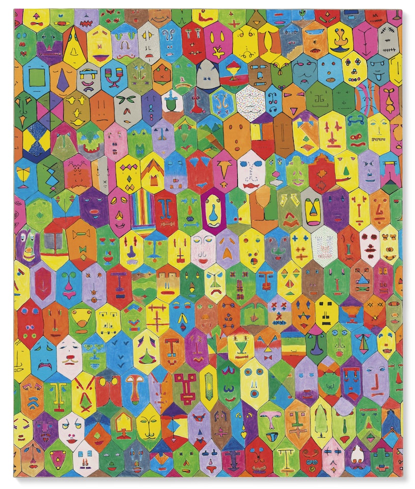 Faccine colorate by Alighiero Boetti