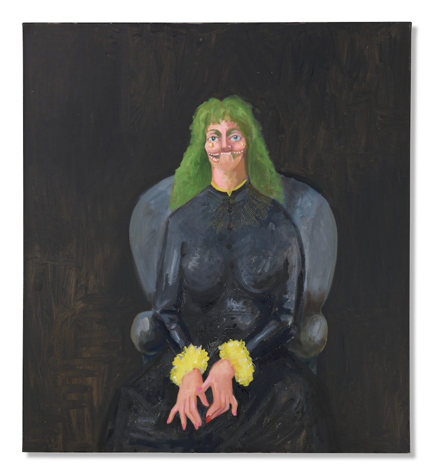 Girl with Green Hair by George Condo