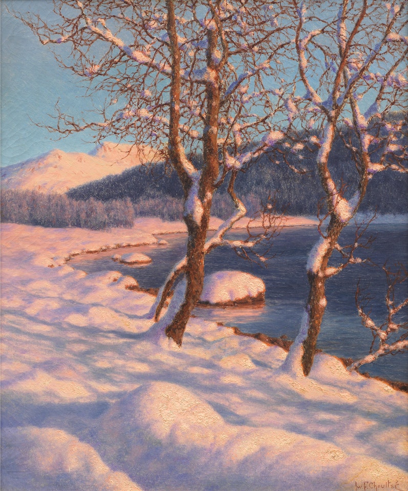 November evening, St Moritz by Ivan Fedorovich Choultse