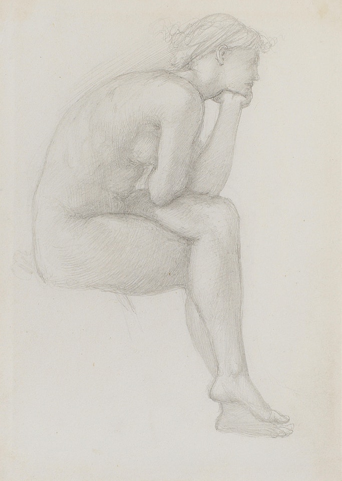 Study of Venus for Venus Discordia by Edward Coley Burne-Jones