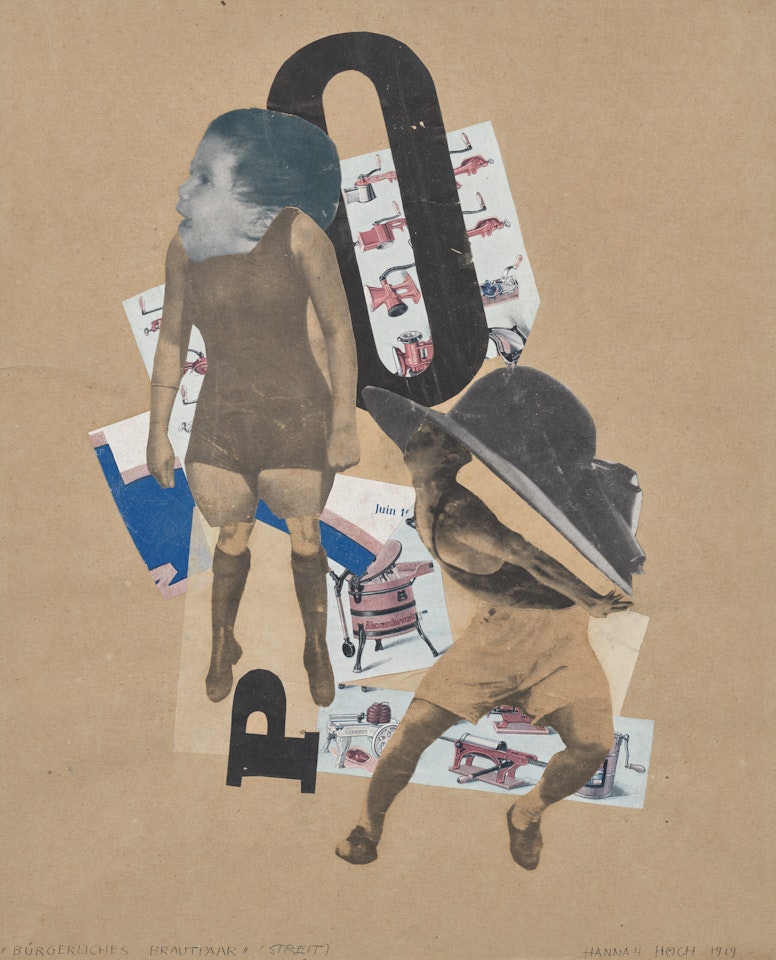 Bürgerliches Brautpaar (Streit) by Hannah Höch