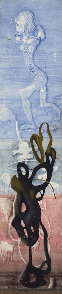 Personnage dans un paysage surréaliste by Victor Brauner