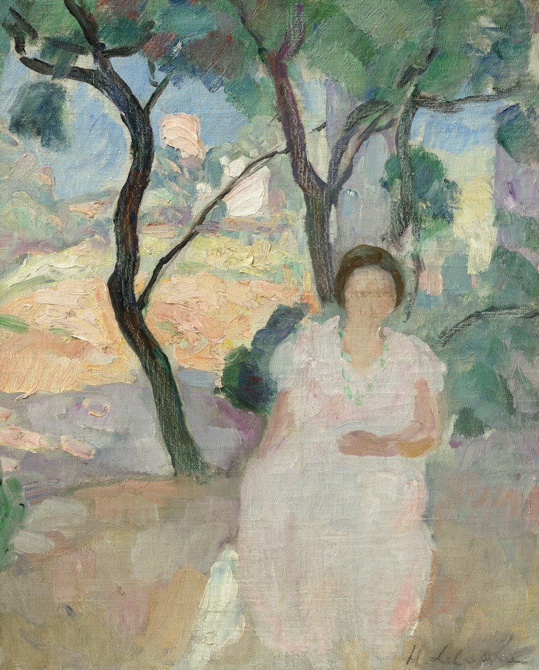 Jeune femme dans un jardin by Henri Lebasque
