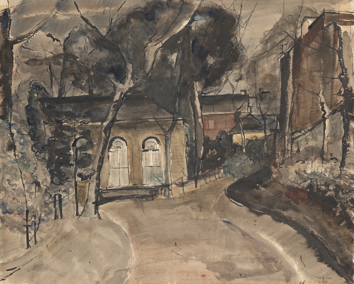 L"Église des Awirs by Paul Delvaux
