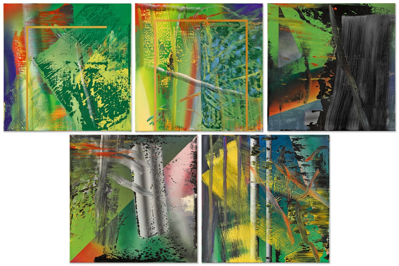 Abstrakte Bilder 581-(1-5) [Five works] by Gerhard Richter