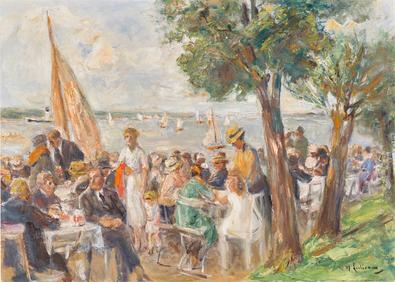 Gartenlokal an der Havel (Garden Restaurant on the Havel) by Max Liebermann