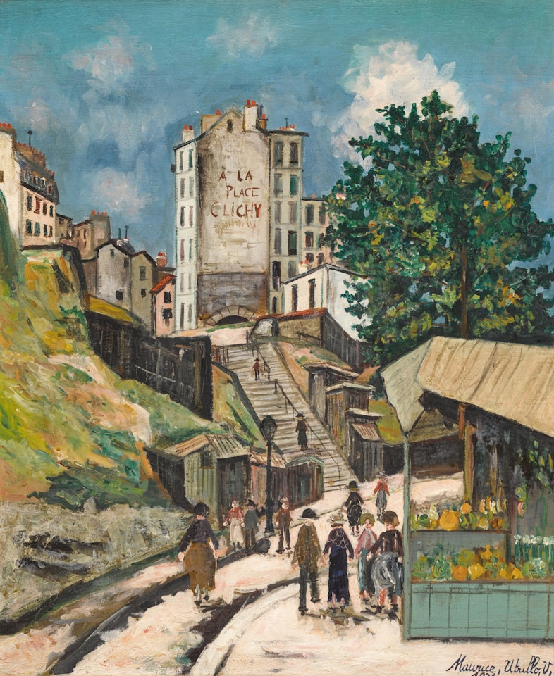 Rue Ronsard, Montmartre by Maurice Utrillo