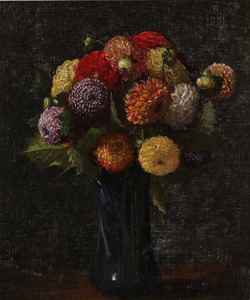 Dahlias by Henri Fantin-Latour