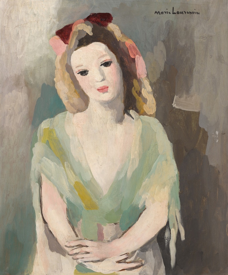 Jeune fille aux mains croisées by Marie Laurencin
