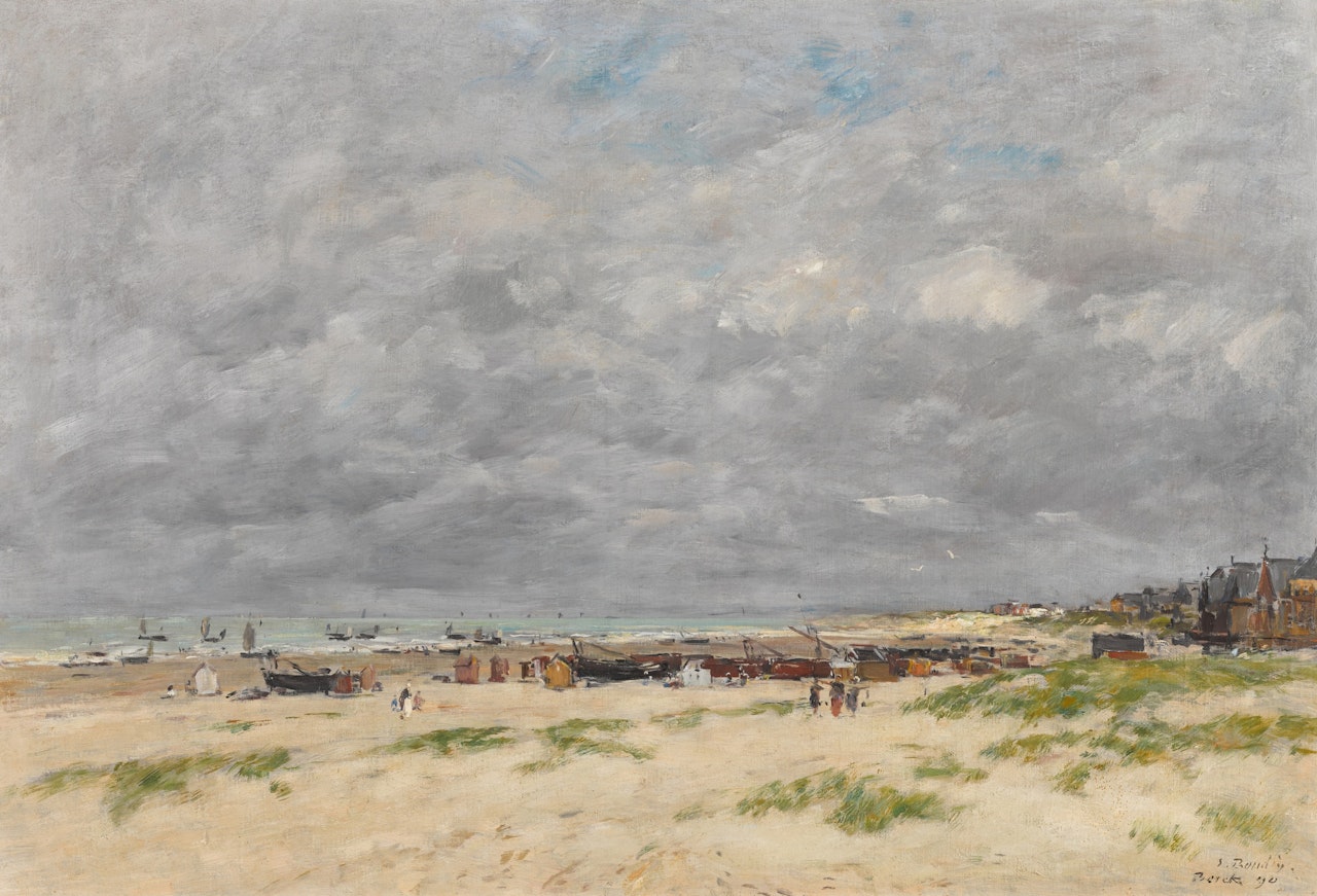 Berck, la plage by Eugène Boudin