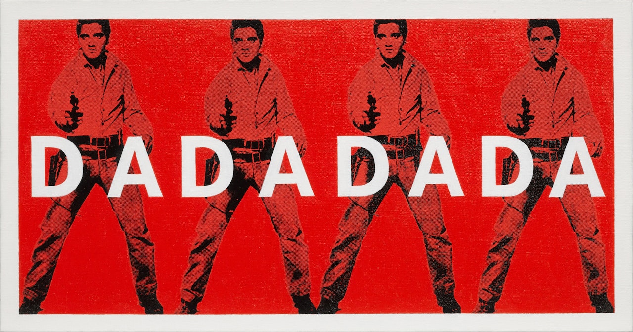 Andy Warhol, "Four Elvis", DADADADA #2 by Richard Pettibone