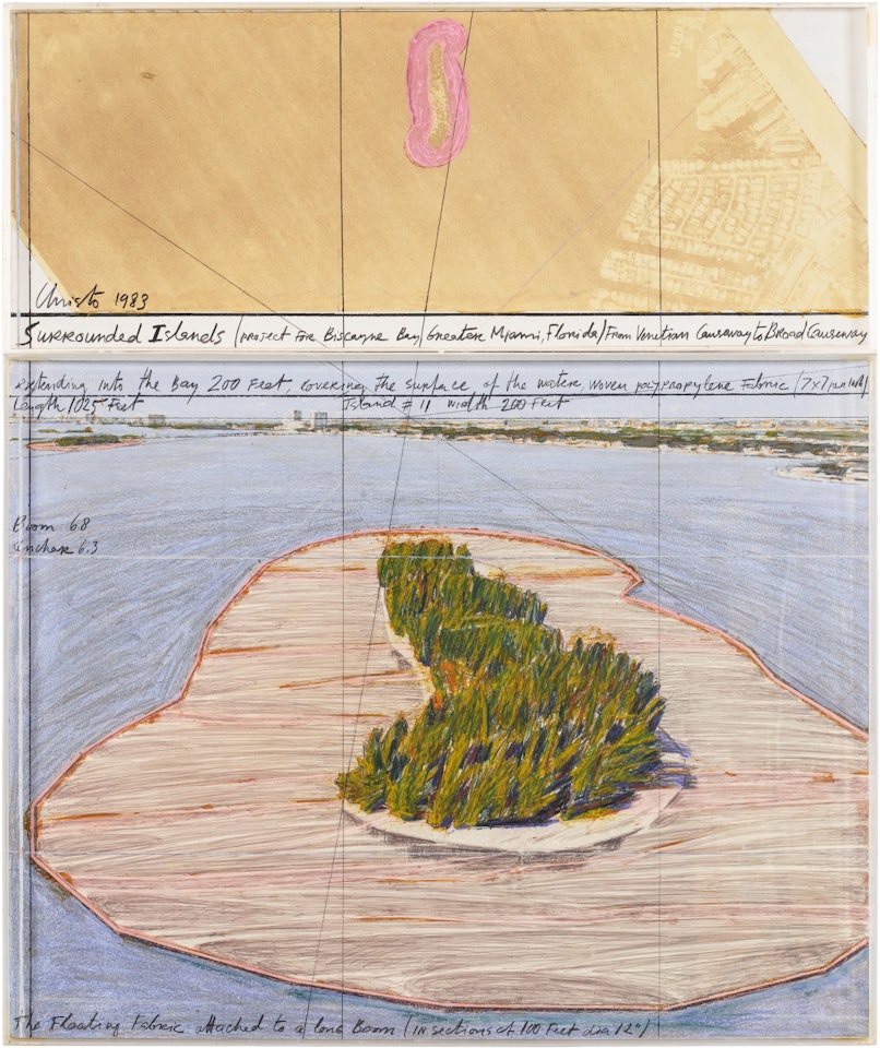 Surrounded Islands (Project For Biscayne Bay, Greater Miami, Florida) From Venetian Causeway to Broad Causeway by Christo