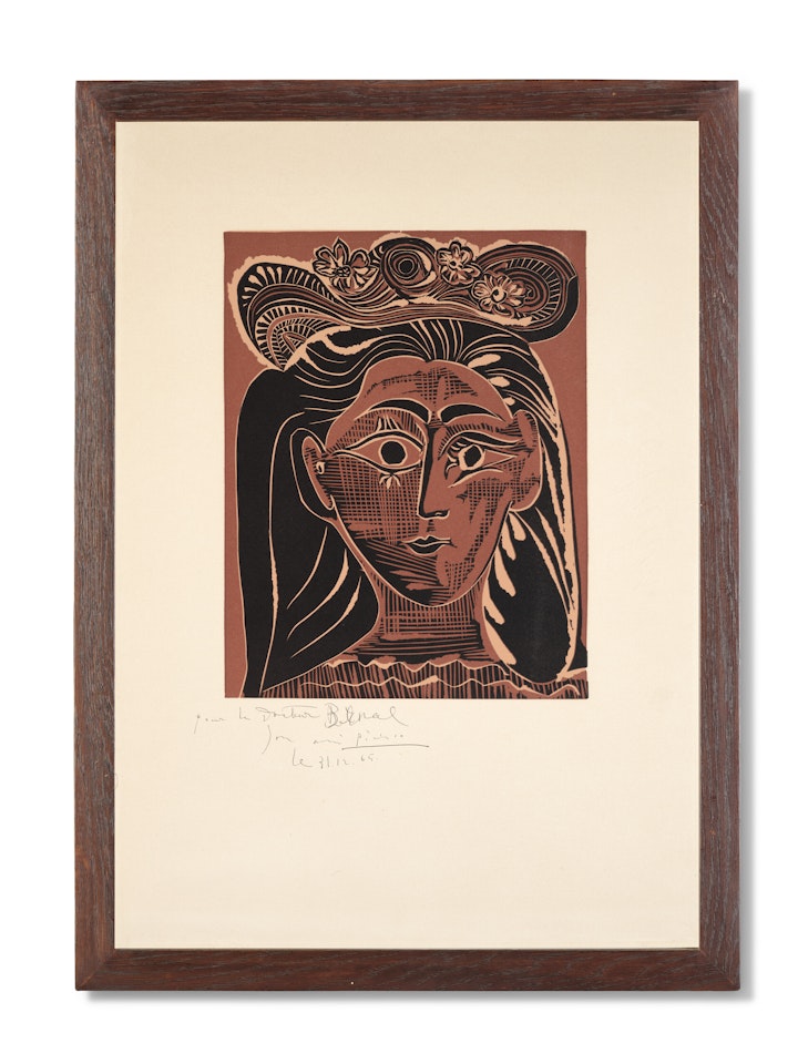 Femme au chapeau à fleurs by Pablo Picasso