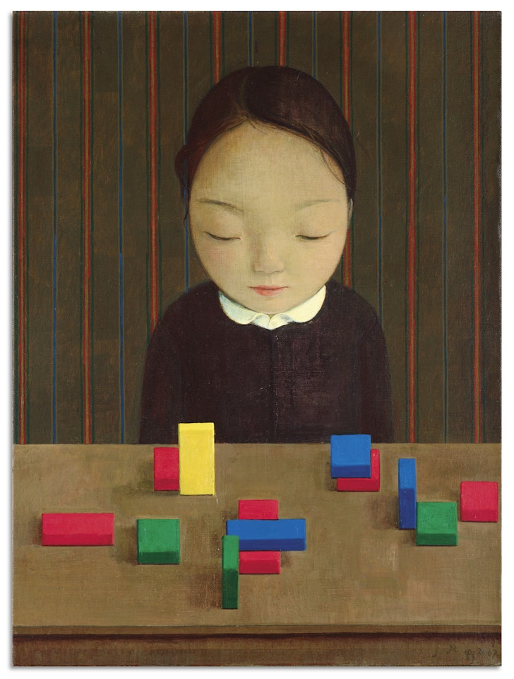 Girl with Toy Bricks by Liu Ye