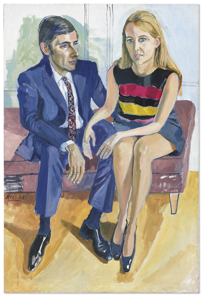David McKee and his First Wife Jane by Alice Neel