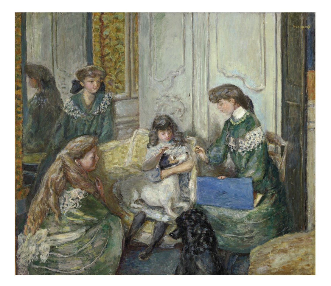 Jeunes filles et chiens ou Les Demoiselles Natanson ou Les Quatre Jeunes Filles by Pierre Bonnard