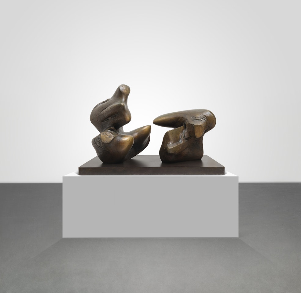 Working Model for Two Piece Reclining Figure: Points by Henry Moore