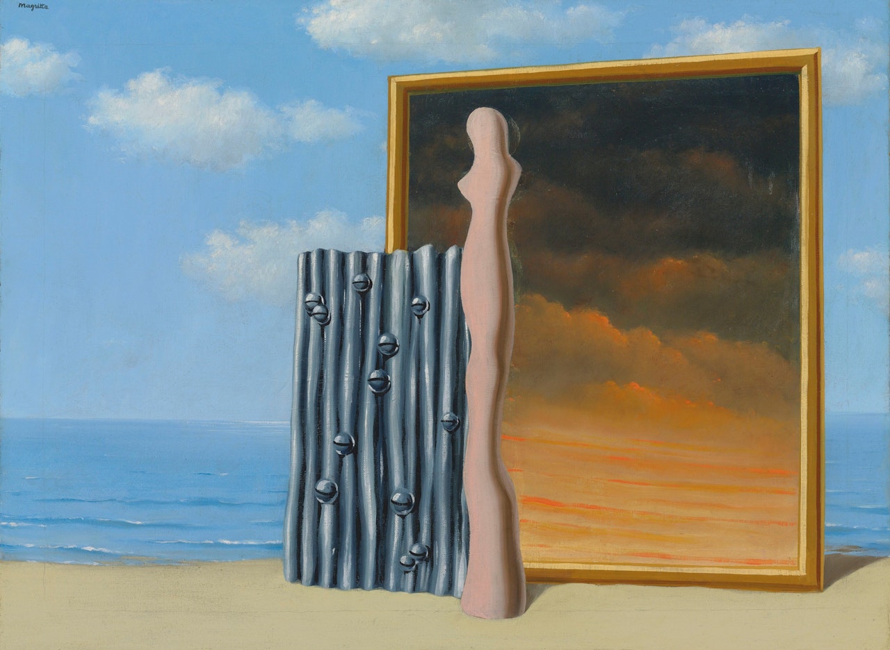 Composition on a sea shore by René Magritte