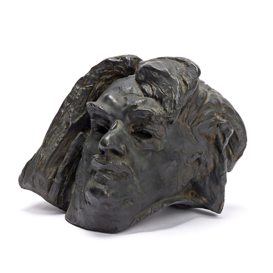 Tête de Balzac (dernier état, version au col coupé derrière l"oreille). by Auguste Rodin